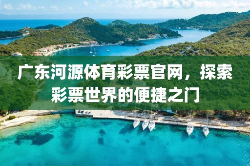 广东河源体育彩票官网，探索彩票世界的便捷之门